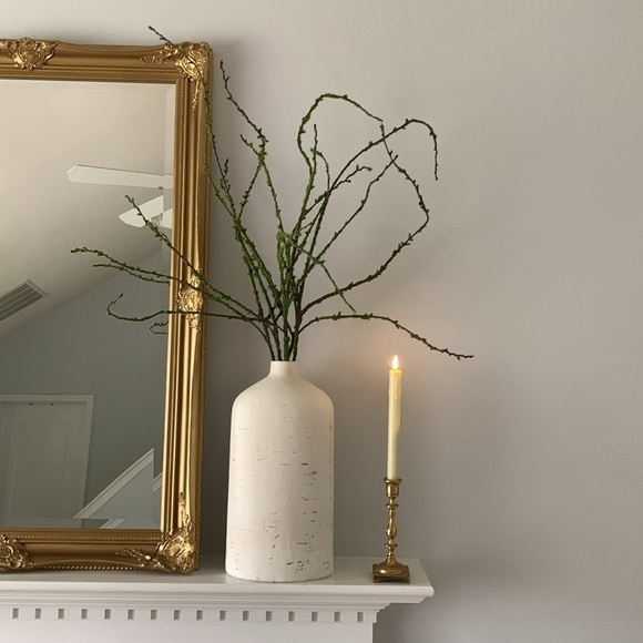 Set of two green branches tall moss 40” tall home decor - Picture 5 of 7